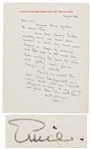 Ernest Hemingway Autograph Letter Signed from 1958 -- ...been working a seven day week...Been working too hard too long ...