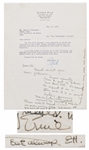 Ernest Hemingway Autograph Note Signed & Initialed Regarding The New York Review -- ...This a part of To Have and Have Not. No reason to reprint it...it is a sorry looking magazine...