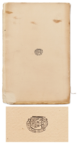 Statue of Liberty Dedication Booklet -- The Oration by Chauncey M. Depew Who Hosted the Ceremony in 1886