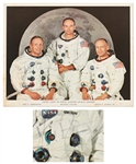 Neil Armstrong Signed Apollo 11 White Spacesuit Crew Photo