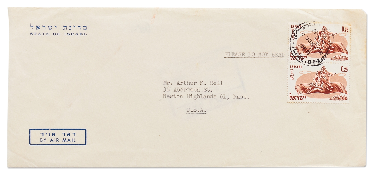 David Ben-Gurion Signature as Israeli Prime Minister from 1960