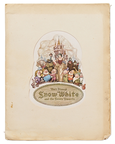 Walt Disney Signed World Premiere Program for ''Snow White and the Seven Dwarfs'' -- Disney Signs Without Inscription -- With Phil Sears COA