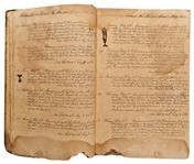 19th Century Whaling Logbook of the Bark Cora Out of New Bedford -- Documenting an Expedition to the Pacific from 1841-1845