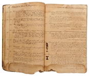 19th Century Whaling Logbook of the Bark Cora Out of New Bedford -- Documenting an Expedition to the Pacific from 1841-1845