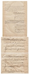 Marx Brothers Corporate By-Laws from 1933 Signed by All Four with Both Their Legal & Stage Names -- Scarce Agreement Signed a Total of Nine Times by the Brothers