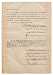 Marx Brothers Corporate By-Laws from 1933 Signed by All Four with Both Their Legal & Stage Names -- Scarce Agreement Signed a Total of Nine Times by the Brothers