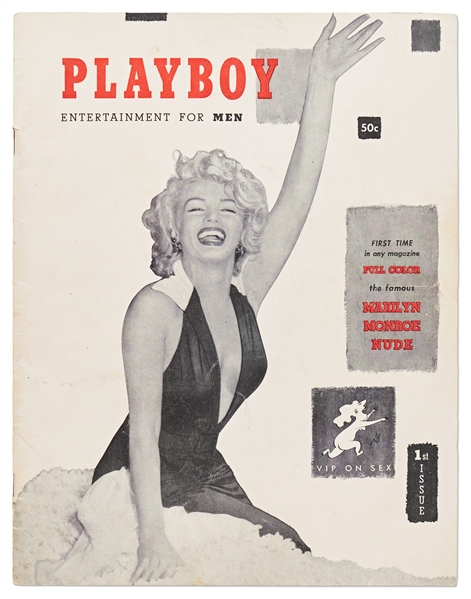 First Issue of ''Playboy'' from December 1953 with Marilyn Monroe on the Cover -- Near Fine Condition