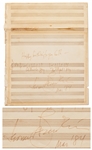 Leonard Bernstein Autograph Musical Quotation Signed for Glitter and Be Gay from Candide