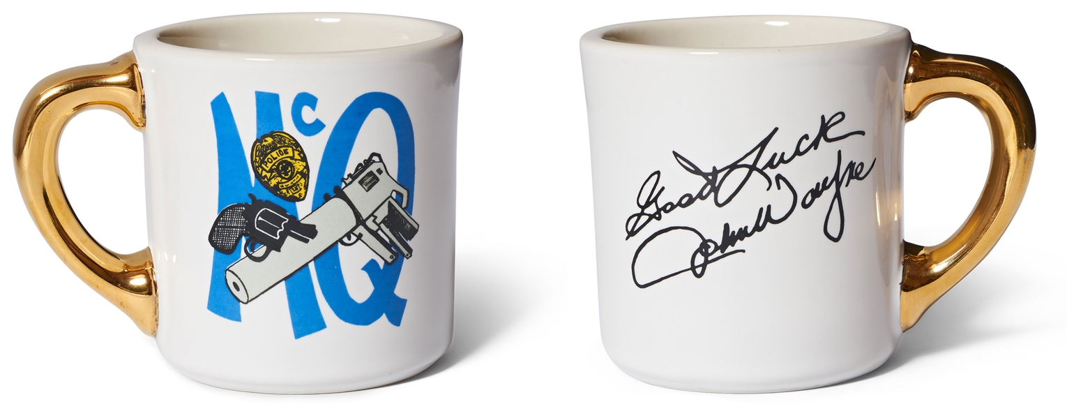 John Wayne Mug From ''McQ'' -- One of Wayne's Famous Mugs Gifted to the Cast and Crew on His Films