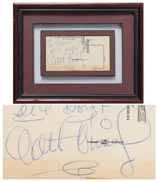 Walt Disney Signature -- Penned in 1965 on an Invitation to a Party