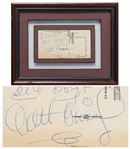 Walt Disney Signature -- Penned in 1965 on an Invitation to a Party