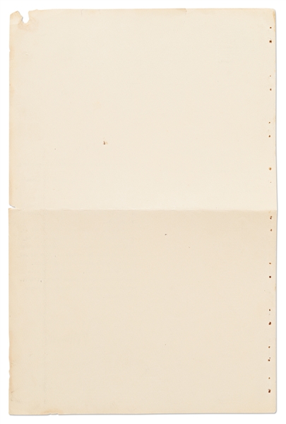 Benito Mussolini Document Signed as Prime Minster of Italy During World War II