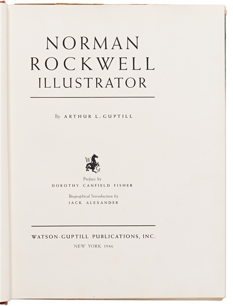 Norman Rockwell Signed First Edition of ''Norman Rockwell Illlustrator''