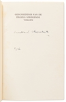 Winston Churchill Signed First Dutch Edition of His Classic Work, A History of the English-Speaking Peoples -- Without Inscription