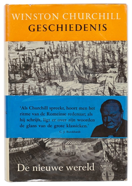 Winston Churchill Signed First Dutch Edition of His Classic Work, ''A History of the English-Speaking Peoples'' -- Without Inscription