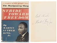 Martin Luther King Signed First Edition, First Printing of Stride Toward Freedom in Original Dust Jacket -- Bold Signature Without Inscription -- Scarce