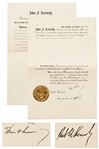 Scarce John F. Kennedy & Robert Kennedy Signed Presidential Pardon -- Dated 8 Days Before JFKs Assassination -- With University Archives COA