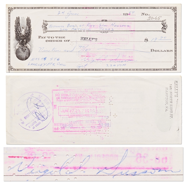 Lot of 6 Items Personally Owned by Mercury 7 and Apollo 1 Astronaut Gus Grissom -- Includes Grissom's Draft Copy of the Pilot's Flight Report for MR-4