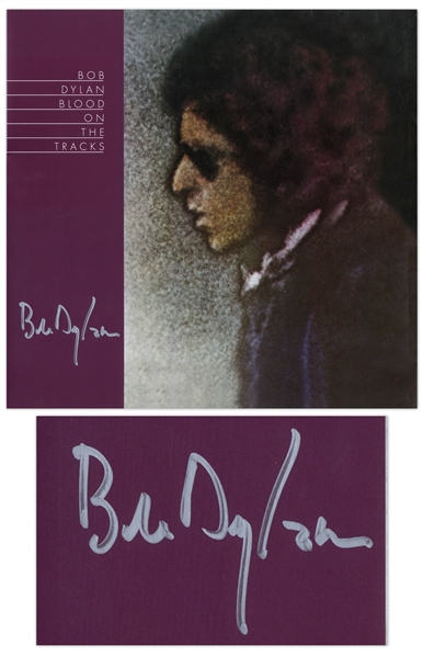 Bob Dylan Signed Album Blood on the Tracks -- With Jeff Rosen COA