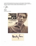 Bob Dylan Signed Album ''The Times They Are A-Changin''' -- With Jeff Rosen COA