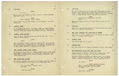 Moe Howard's Personally Owned Script for The Three Stooges 1953 Film ''Up in Daisy's Penthouse''