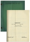 Moe Howards Script for the 1952 Three Stooges Film Rip, Sew and Stitch -- With Annotations in Moes Hand Including His Signature