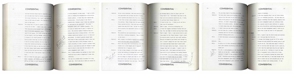 Gus Grissom Personally Owned Debriefing Report for Gemini 4, Heavily Hand-Edited by Grissom: ''Kick his ass!!'' and ''Did they have a moon on dark side?''