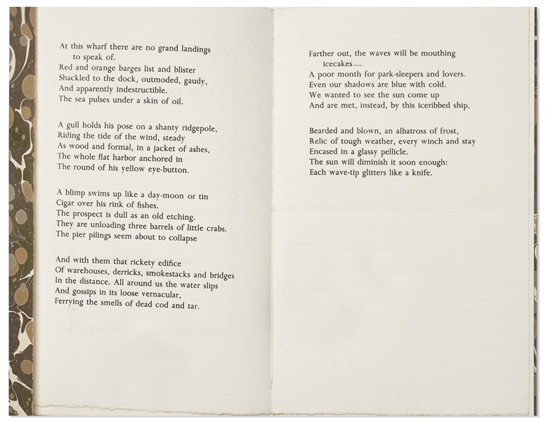 First Edition of Sylvia Plath's Poem ''A Winter Ship'' -- One of Only 60 Copies Extant, Personally Owned by Sylvia Plath