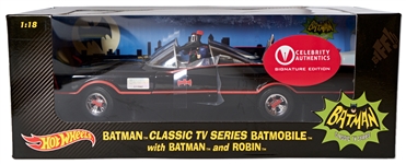 Adam West and Burt Ward Signed Batmobile