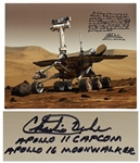 Apollo 16 Moonwalker Charlie Duke Signed 20 x 16 Photo of the Mars Rover -- The human spirit wants to go to Mars...It will be another small step for man and another giant leap for mankind!