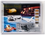Flown Fragments From the Most Historic ''First in Flight'' Aeronautic Missions of the 20th Century -- From the Wright Brothers to Apollo 11