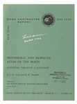 Apollo 8 Astronaut Frank Borman Signed 1967 NASA Contractor Report for an Atlas of the Moon