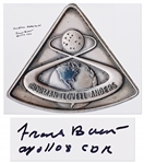 Frank Borman Signed 20 x 16 Photo of the Apollo 8 Robbins Medal