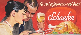 Marshall Dawson Miller Advertising Artwork for Schaefer Beer