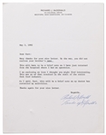 Richard McDonald Letter Signed Richard McDonald / Founder of McDonalds -- With PSA/DNA and JSA COAs