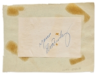 Over 150 Autographs of Music, Movie & Sports Stars -- Includes Signatures of Elvis Presley, Orson Welles, Nat King Cole, John Wayne, Boris Karloff, Fats Waller, Edward G. Robinson, Lou Costello & More
