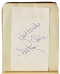 Over 150 Autographs of Music, Movie & Sports Stars -- Includes Signatures of Elvis Presley, Orson Welles, Nat King Cole, John Wayne, Boris Karloff, Fats Waller, Edward G. Robinson, Lou Costello & More