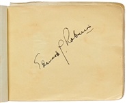Over 150 Autographs of Music, Movie & Sports Stars -- Includes Signatures of Elvis Presley, Orson Welles, Nat King Cole, John Wayne, Boris Karloff, Fats Waller, Edward G. Robinson, Lou Costello & More