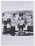 Star Trek Cast-Signed 14'' x 11'' Photo -- With William Shatner Additionally Handwriting the Famous Opening Sequence