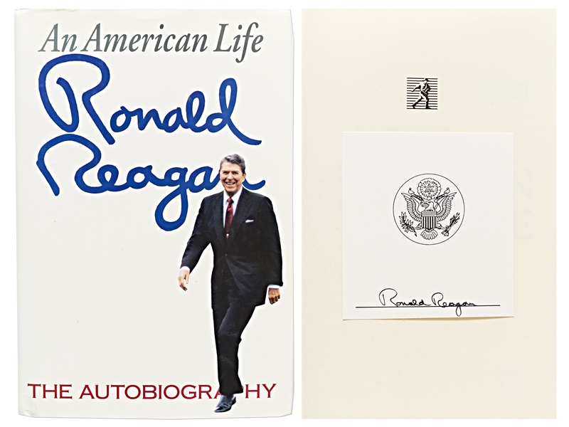 Ronald Reagan Signed First Edition of His Autobiography ''An American Life'' -- With PSA/DNA COA