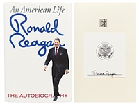 Ronald Reagan Signed First Edition of His Autobiography An American Life -- With PSA/DNA COA
