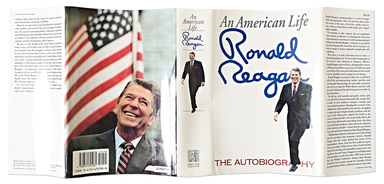 Ronald Reagan Signed First Edition of His Autobiography ''An American Life'' -- With PSA/DNA COA