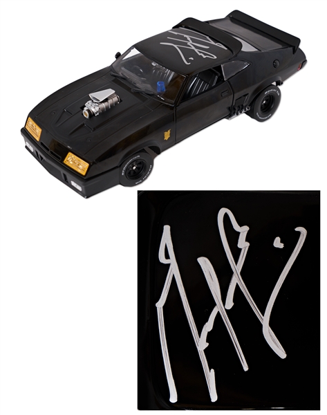Mel Gibson Signed ''Mad Max'' 1973 Ford Falcon XB Interceptor Model Car
<br>
