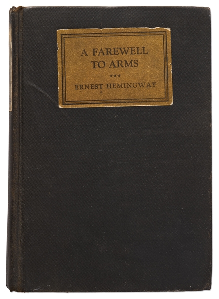 Ernest Hemingway First Edition, First Printing of His Classic ''A Farewell to Arms'', Housed in First Printing Dust Jacket