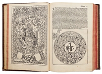 Rare 1493 First Edition of ''Nuremberg Chronicle'', the Illustrated High Point of Printing in the Age of Incunable -- Complete with 1,809 Woodcuts