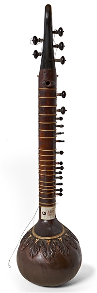 George Harrison's Sitar From 1965, When The Beatles Recorded ''Norwegian Wood'' -- With an LOA From Pattie Boyd -- The Only Beatles Sitar Ever to be Auctioned