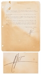 Hunter Thompson Letter Signed From 1959, Writing Hell Be on a quiz show Monday -- Thompson Also Mentions Running Into His Future Wife, Writing I think I shall top her