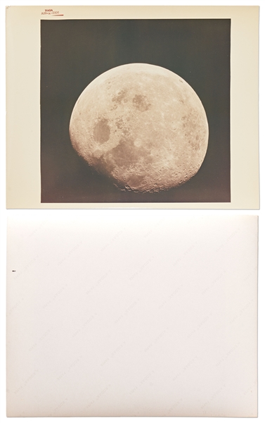 Lot of 10 Original NASA Red-Number Photos, All with ''A Kodak Paper'' on Verso -- Includes First Image Taken by a Human of the Whole Earth, First U.S. Spacewalk, View of the Moon During Apollo 8, Etc.