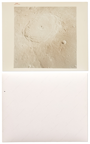 Lot of 10 Original NASA Red-Number Photos, All with ''A Kodak Paper'' on Verso -- Includes First Image Taken by a Human of the Whole Earth, First U.S. Spacewalk, View of the Moon During Apollo 8, Etc.