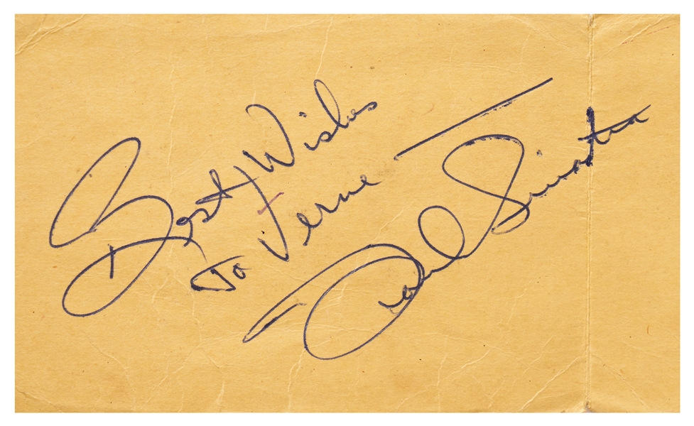 Frank Sinatra Vintage Signature -- With PSA/DNA COA